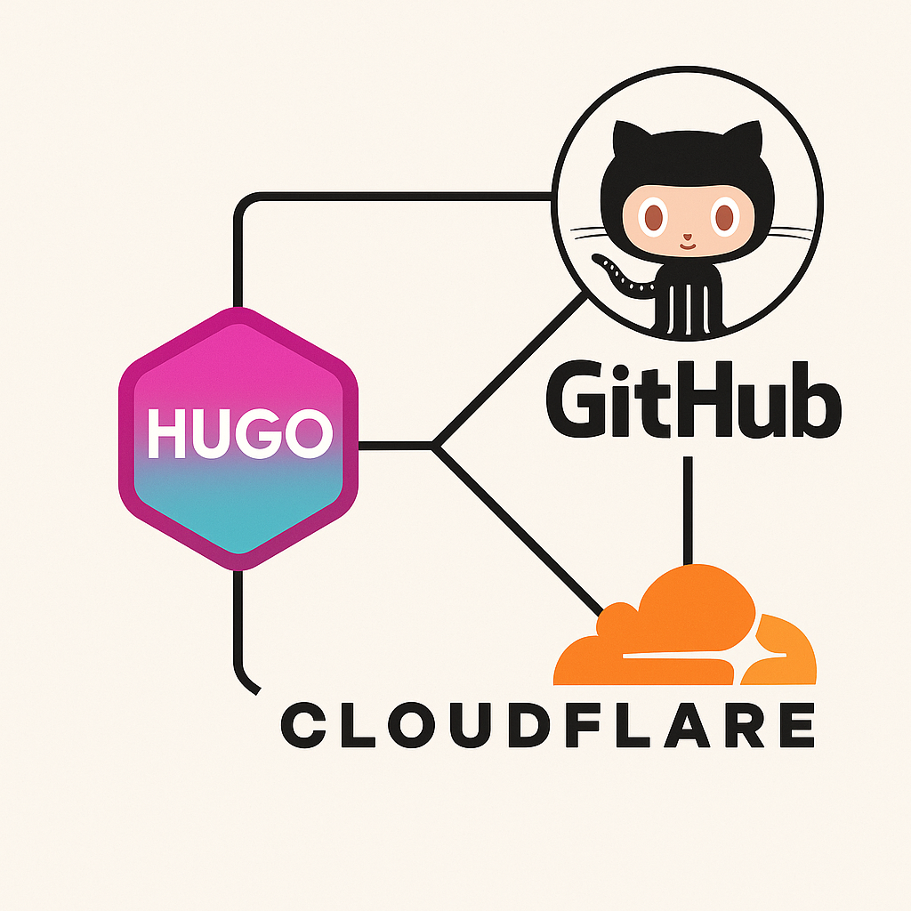 Hugo + GitHub + Cloudflare Architecture